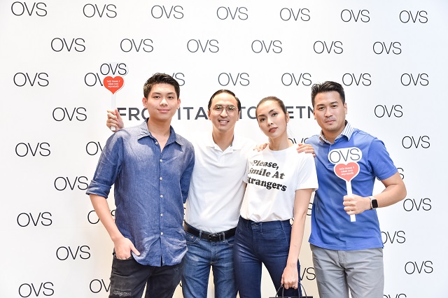 Tăng Thanh Hà rạng rỡ xuất hiện cùng chồng tại sự kiện khai trương cửa hàng OVS đầu tiên tại Việt Nam
