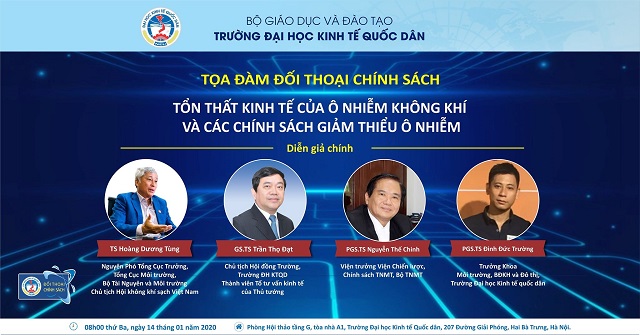 Tọa đàm Tác động của ô nhiêm không khí đến kinh tế và các chính sách giảm thiểu ô nhiễm tại Đại học Kinh Tế Quốc Dân