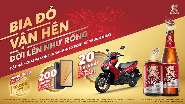 SABECO dành hơn 80 tỷ đồng làm quà tặng cho khách hàng bia SaiGon Export