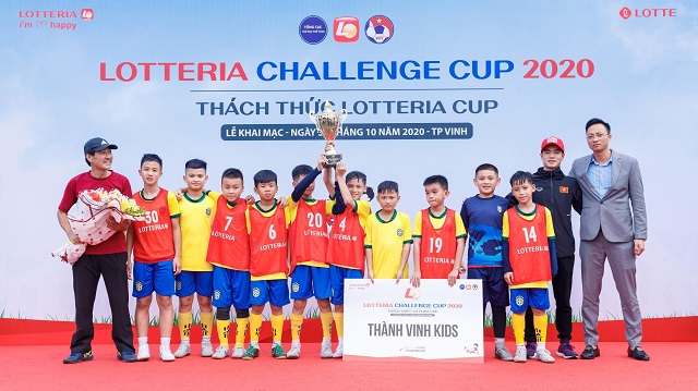 Thành Vinh Kids là đội tiếp theo tham dự vòng chung kết Thách thức Lotteria Cup 2020