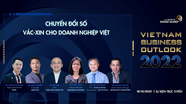 VietNam Business Outlook 2022 với chủ đề “ Chuyển đổi số- Vắc xin cho doanh nghiệp Việt”