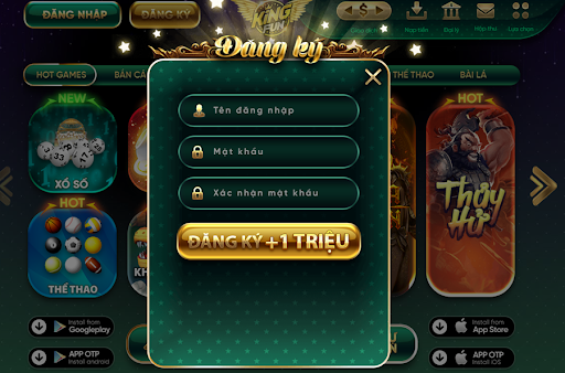 Đăng ký Kingfun chơi game bài đổi thưởng kiếm tiền đầu năm