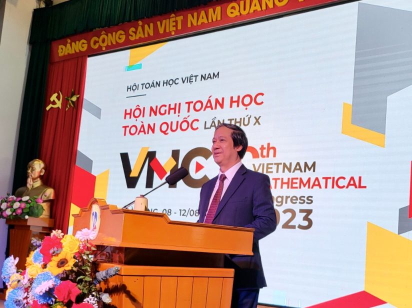 Bộ trưởng Nguyễn Kim Sơn dự Hội nghị Toán học toàn quốc lần thứ X