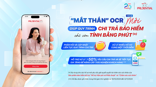 Prudential tự động hóa quy trình chi trả quyền lợi bảo hiểm với  “mắt thần” OCR thế hệ mới